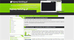 Desktop Screenshot of fajowy-katalog.pl